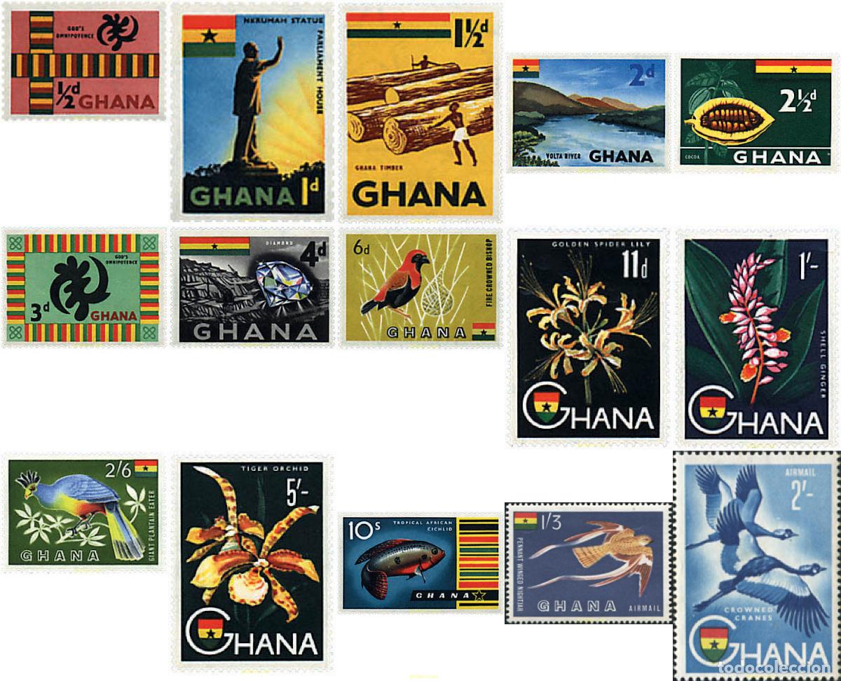 Sellos: 91097 MNH GHANA 1959 MOTIVOS VARIOS