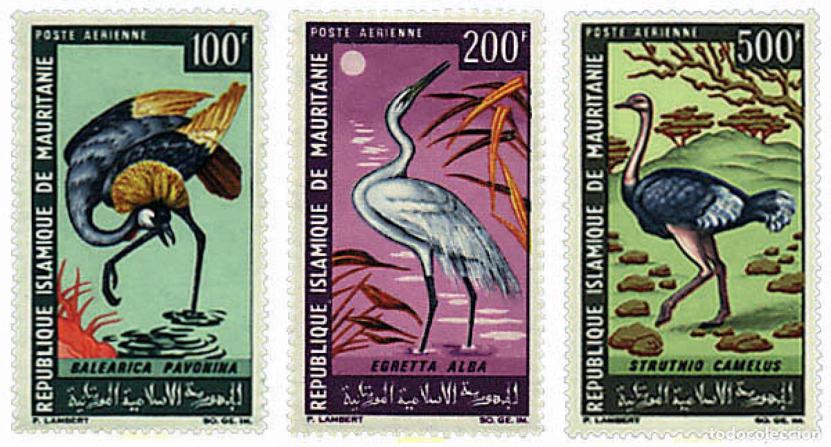 Sellos: 33165 MNH MAURITANIA 1967 AVES