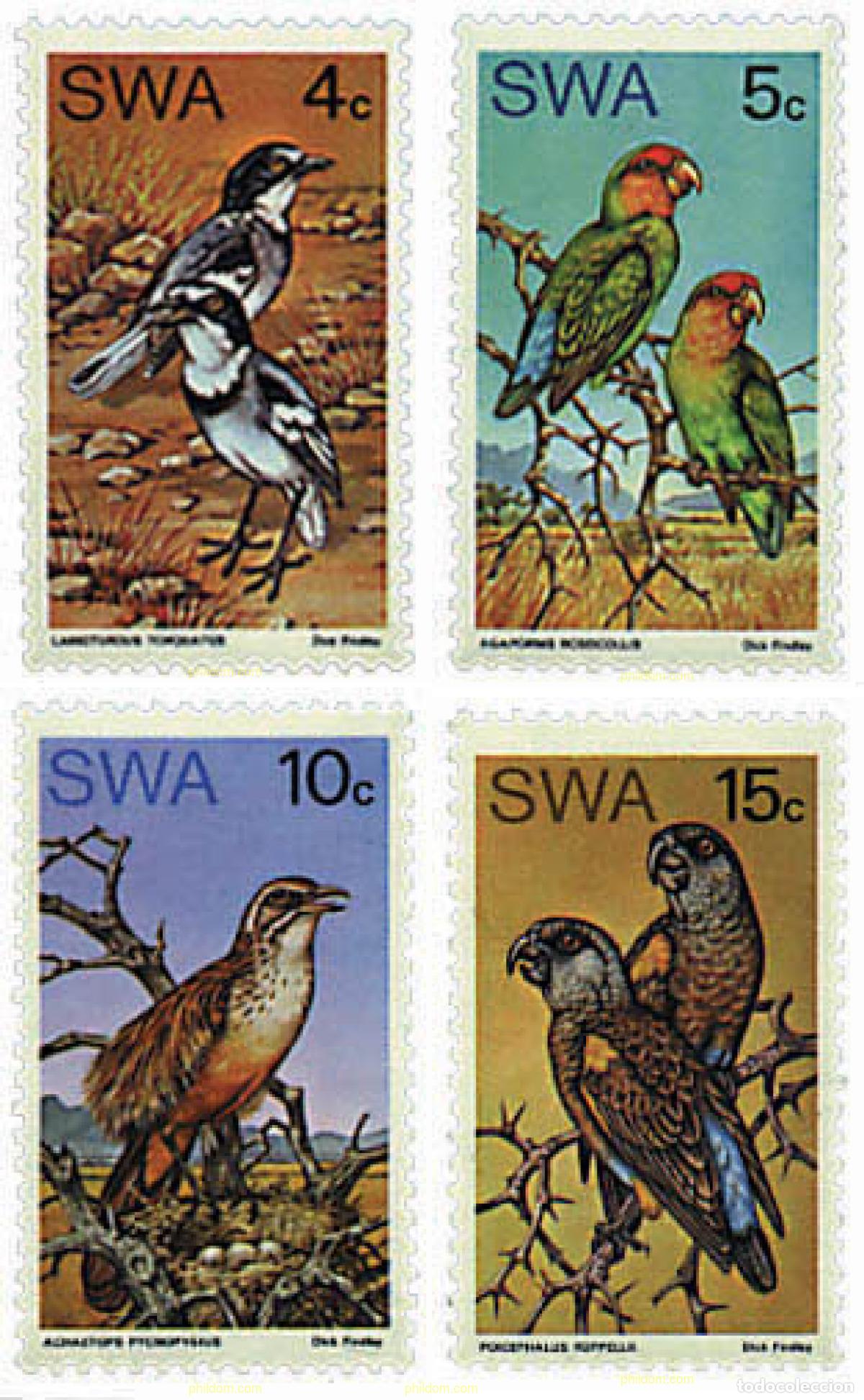 Sellos: 31822 MNH SUR OESTE AFRICANO 1974 AVES