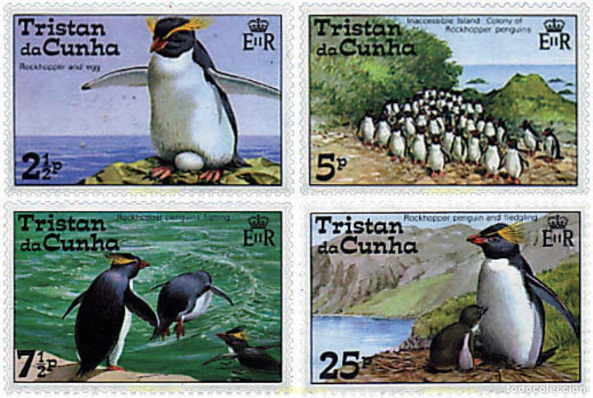 Sellos: 42775 MNH TRISTAN DA CUNHA 1974 PINGUINOS