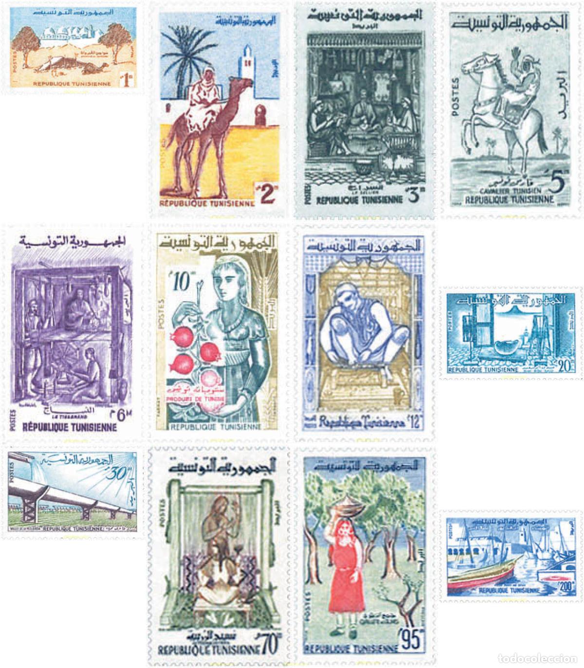 Sellos: 366202 MNH TUNEZ 1959 MOTIVOS VARIOS