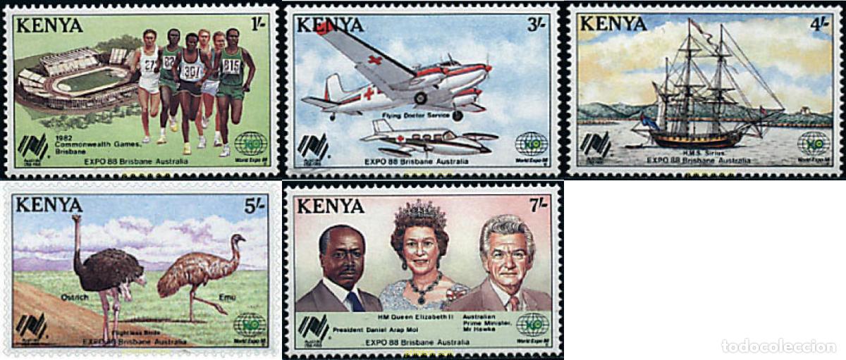 Sellos: 31416 MNH KENIA 1988 EXPO 88. EXPOSICION UNIVERSAL DE BRISBANE