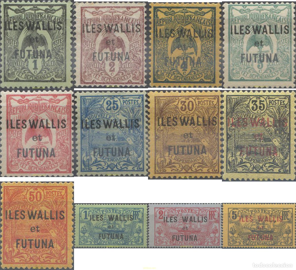 Sellos: 658517 HINGED WALLIS Y FUTUNA 1920 MOTIVOS VARIOS