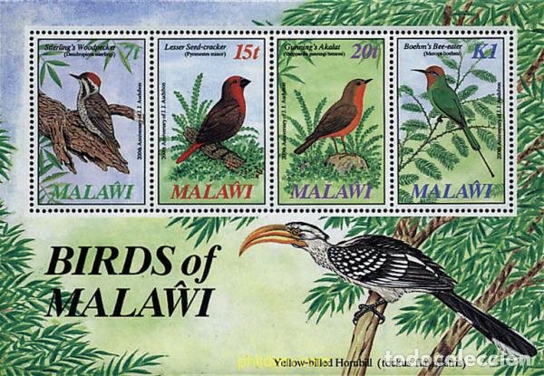 Sellos: 31607 MNH MALAWI 1985 BICENTENARIO DEL NACIMIENTO DEL ORNITOLOGO J.J. AUDUBON
