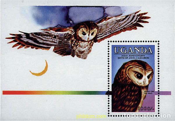 Sellos: 31493 MNH UGANDA 1985 BICENTENARIO DEL NACIMIENTO DEL ORNITOLOGO J.J. AUDUBON