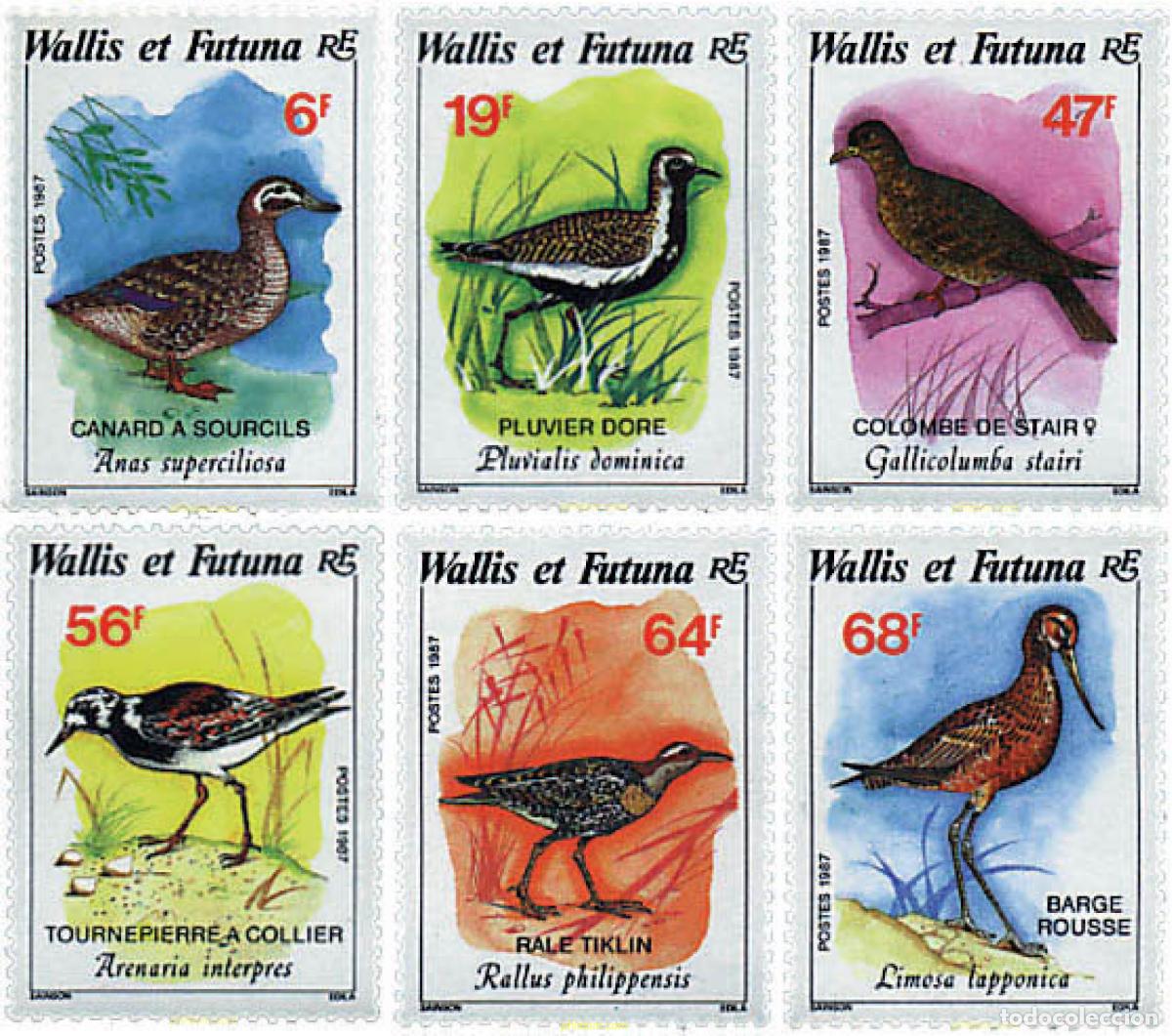 Sellos: 45861 MNH WALLIS Y FUTUNA 1987 AVES
