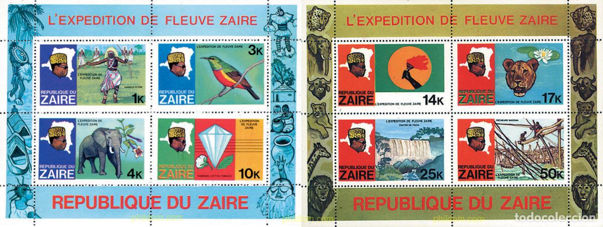 Sellos: 95579 MNH ZAIRE 1979 EXPEDICION POR EL RIO ZAIRE