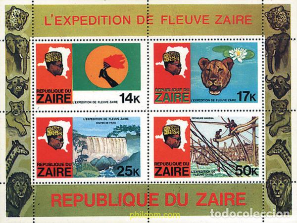 Sellos: 635801 MNH ZAIRE 1979 EXPEDICION POR EL RIO ZAIRE