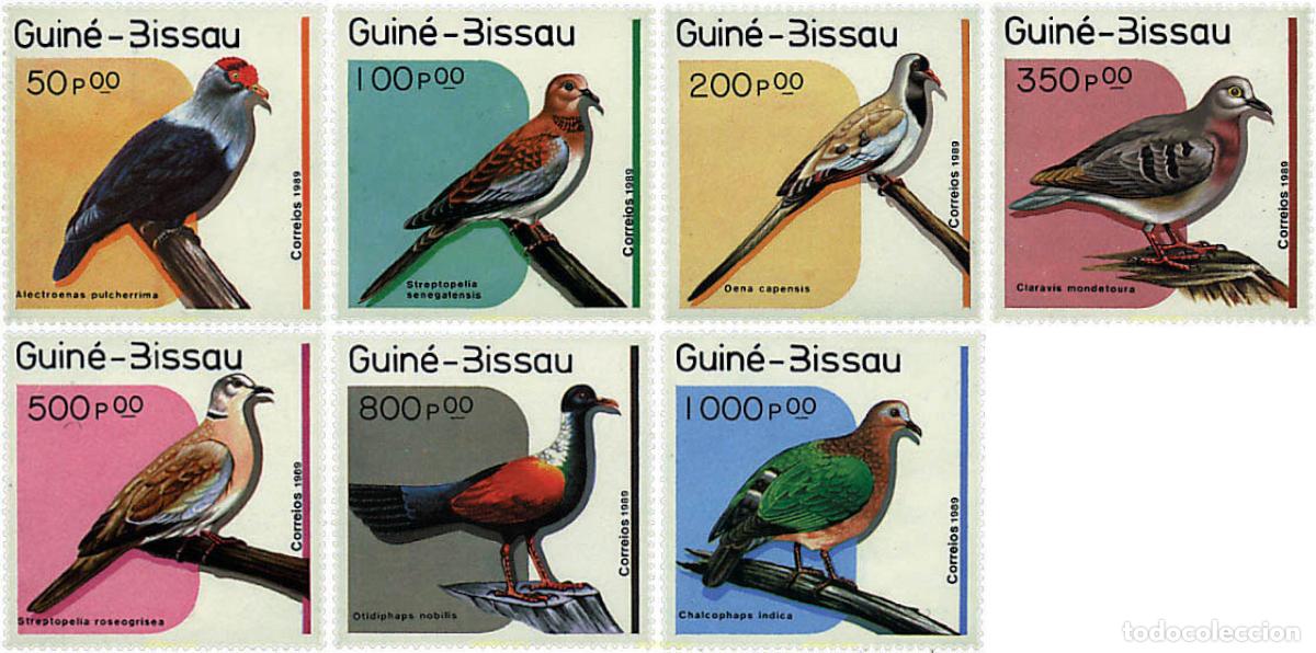 Sellos: 33648 MNH GUINEA BISSAU 1989 PALOMAS
