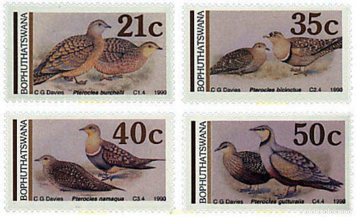Sellos: 32755 MNH BOPHUTHATSWANA 1990 PERDICES DE LA ARENA
