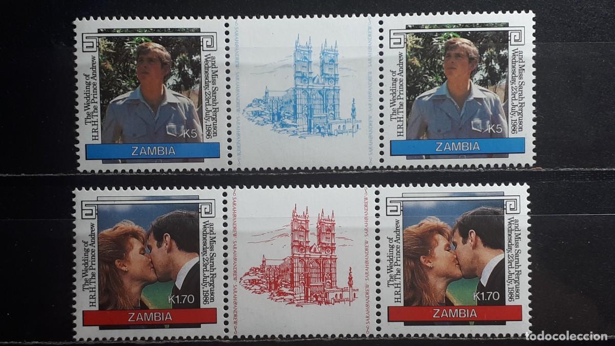 Sellos: ZAMBIA. A&Ntilde;O 1986. **. PAREJA, YVERT 353/4