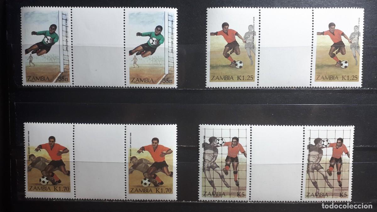 Sellos: ZAMBIA. A&Ntilde;O 1986. **. PAREJA, YVERT 356/9