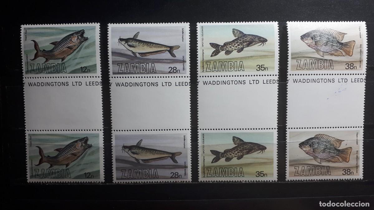 Sellos: ZAMBIA. A&Ntilde;O 1983. **. PAREJA, YVERT 386/9