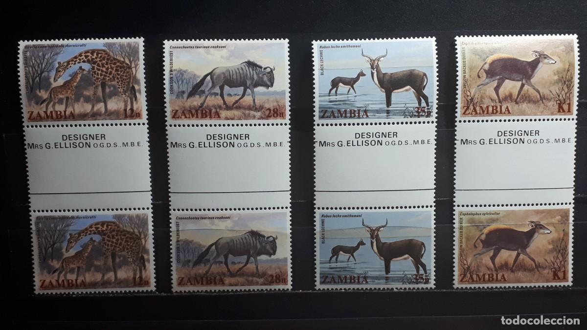 Sellos: ZAMBIA. A&Ntilde;O 1983. **. PAREJA, YVERT 282/5