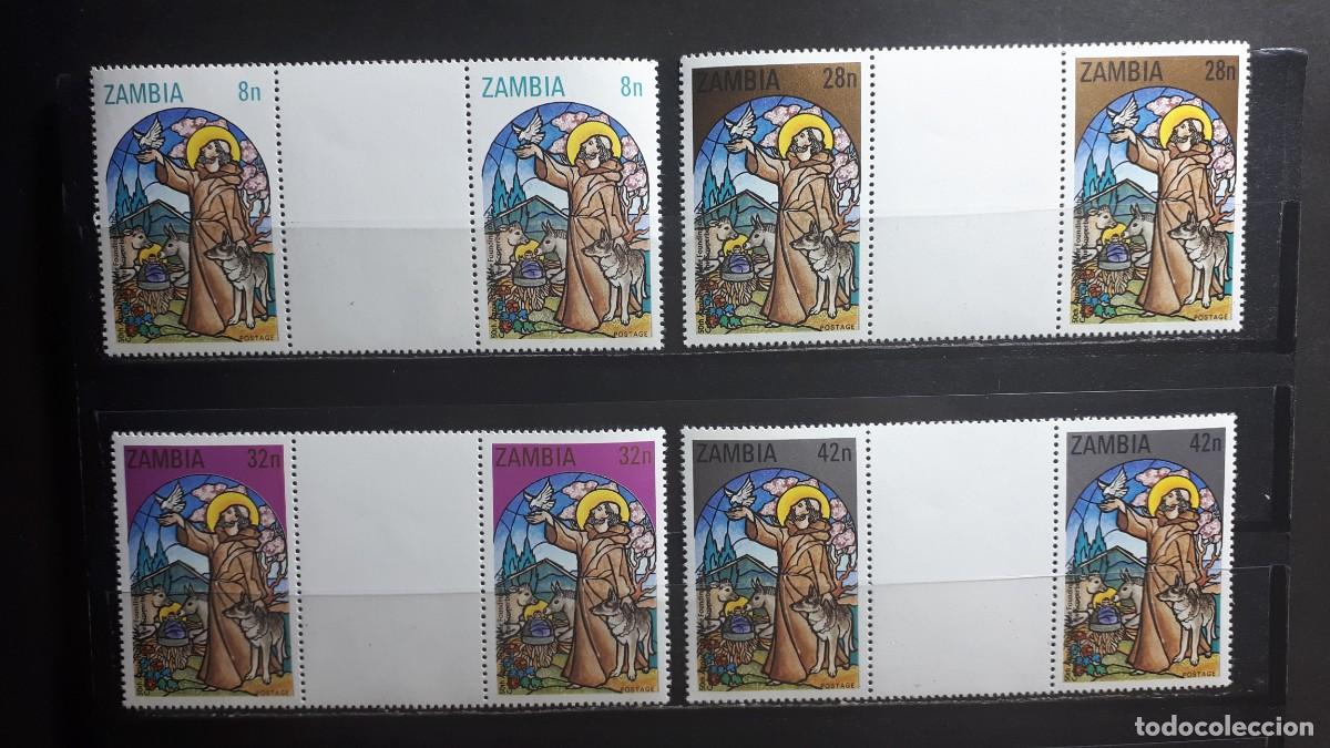 Sellos: ZAMBIA. A&Ntilde;O 1980. **. PAREJA, YVERT 225/8