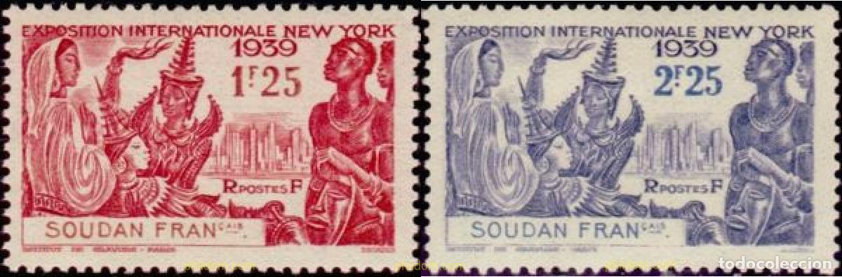 Sellos: 791033 HINGED SUDAN FRANCES 1939