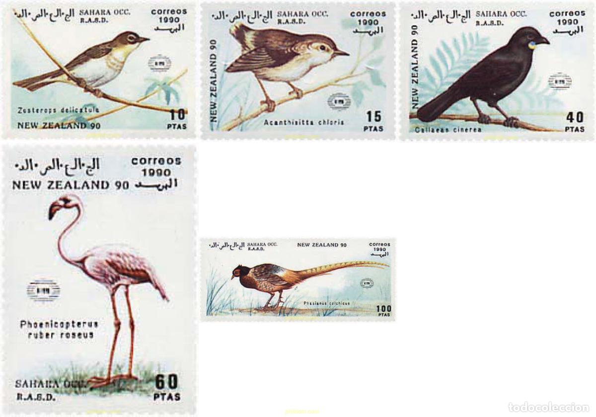 Sellos: 35635 MNH REPUBLICA ARABE SAHAURI DEMOCRATICA 1990 AVES