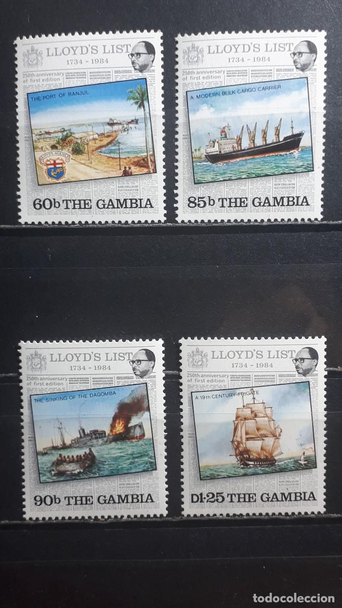 Sellos: GAMBIA. A&Ntilde;O 1984. **. YVERT 514/7
