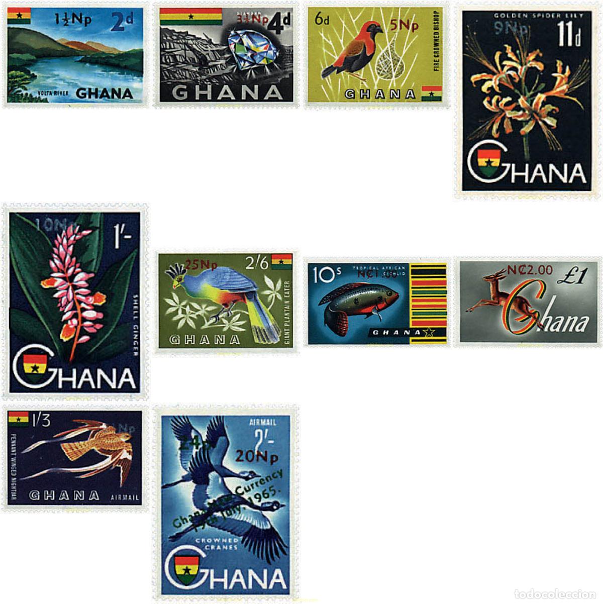 Sellos: 91102 MNH GHANA 1967 MOTIVOS VARIOS