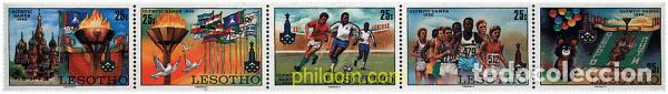 Sellos: 6978 MNH LESOTHO 1980 22 JUEGOS OLIMPICOS VERANO MOSCU 1980