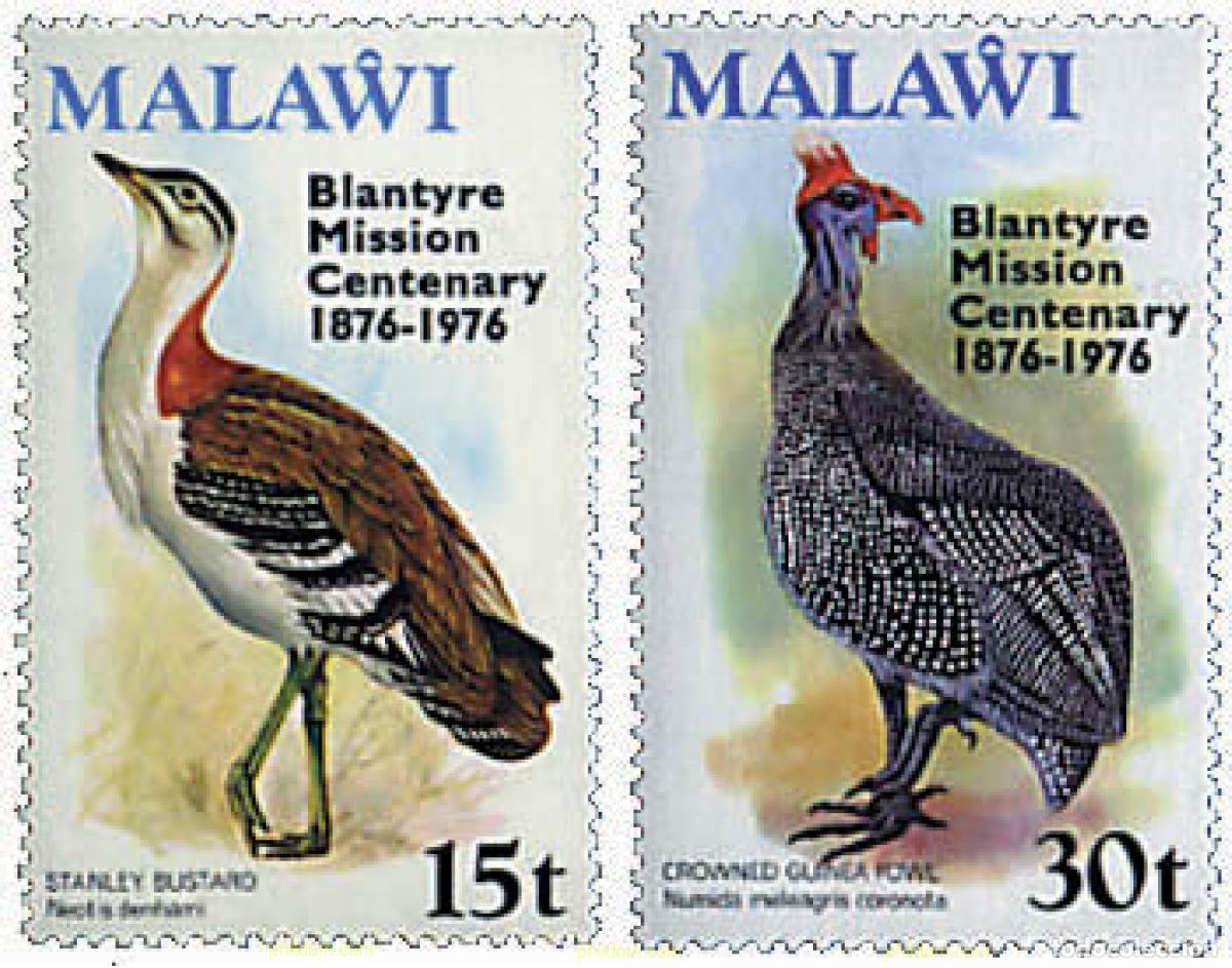 Sellos: 33914 MNH MALAWI 1976 CENTENARIO DE LA MISION BLANTYRE