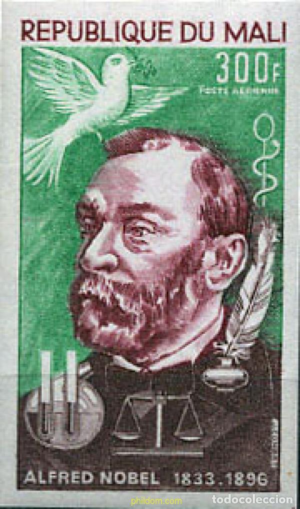 Sellos: 21081 MNH MALI 1971 75 ANIVERSARIO DE LA MUERTE DE ALFRED NOBEL
