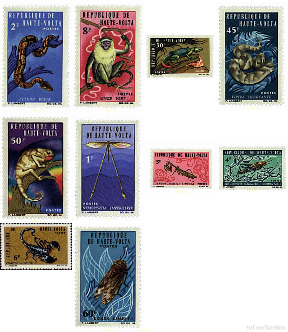 Sellos: 29235 MNH ALTO VOLTA 1966 FAUNA