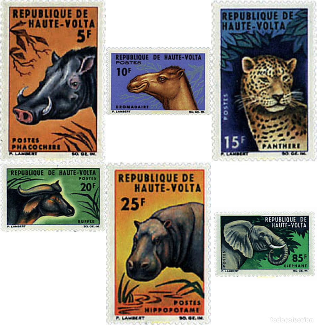 Sellos: 29240 MNH ALTO VOLTA 1966 FAUNA