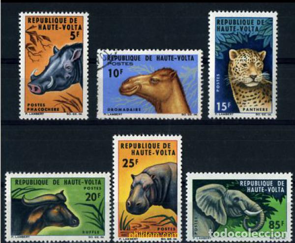 Sellos: 206859 USED ALTO VOLTA 1966 FAUNA
