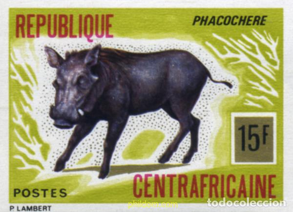 Sellos: 194989 MNH CENTROAFRICANA 1975 FAUNA AFRICANA
