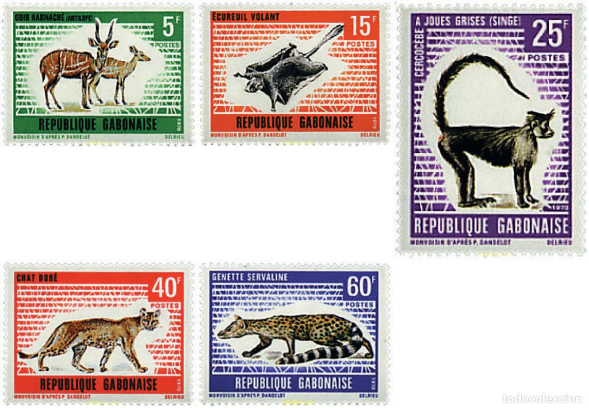 Sellos: 72888 MNH GABON 1970 FAUNA