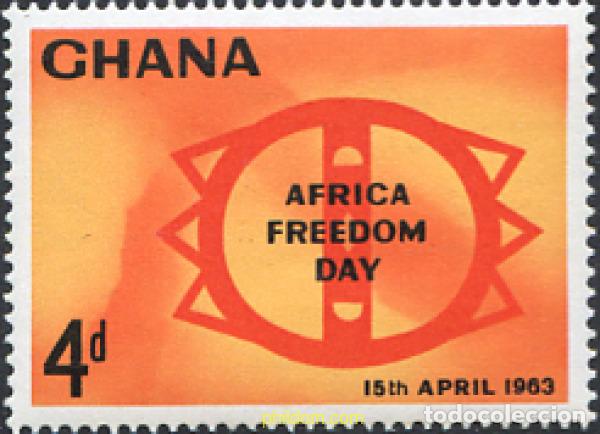Sellos: 594230 MNH GHANA 1963 DIA DE LA LIBERTAD