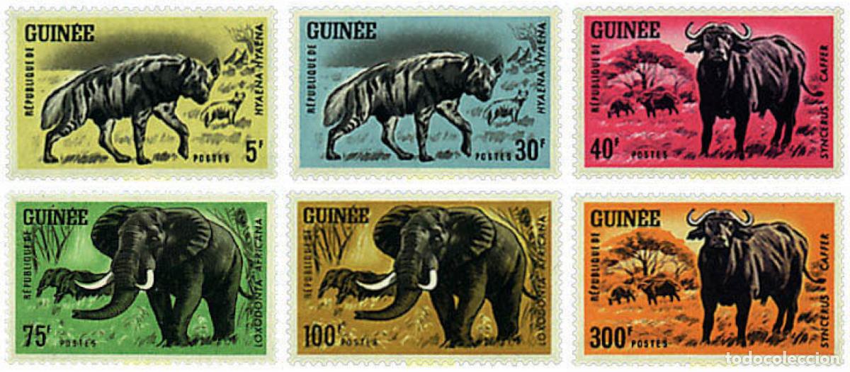 Sellos: 68048 MNH GUINEA 1964 FAUNA