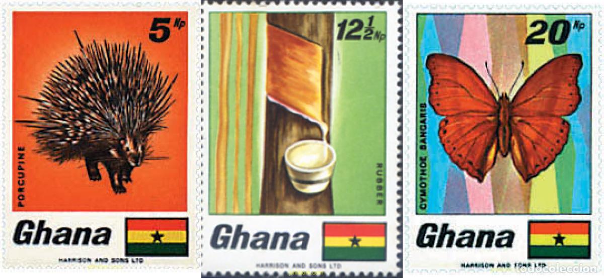 Sellos: 340569 MNH GHANA 1968 FAUNA Y FLORA