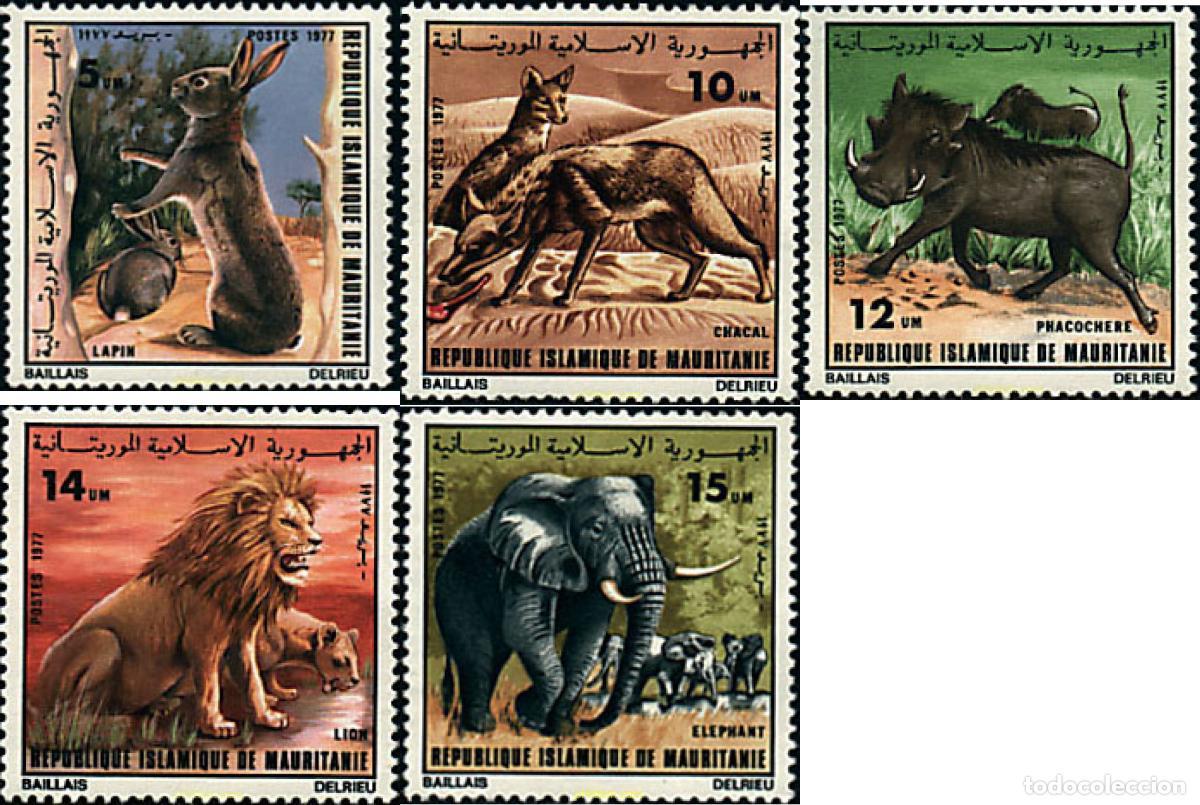 Sellos: 54148 MNH MAURITANIA 1977 FAUNA