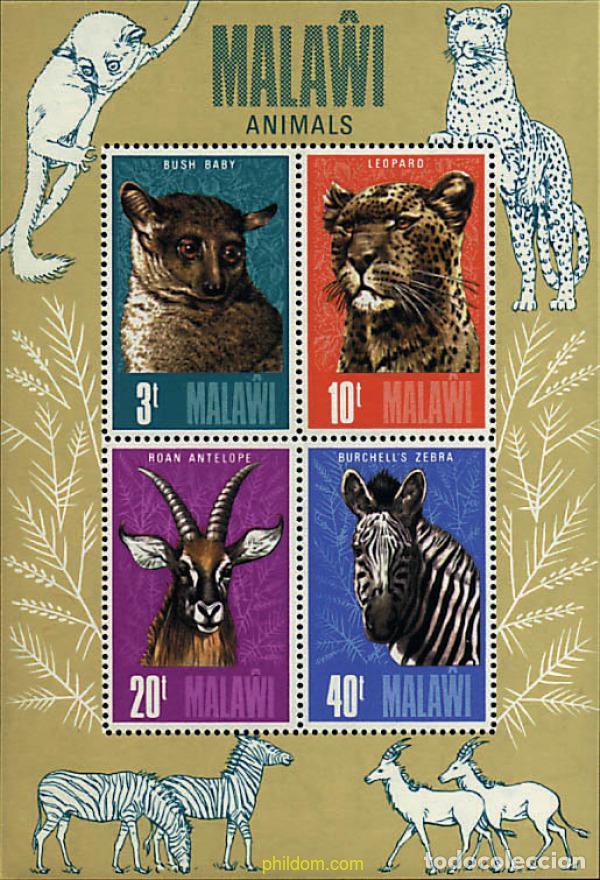 Francobolli: 53910 MNH MALAWI 1975 FAUNA SALVAJE