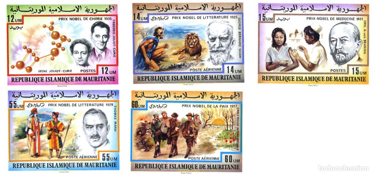 Sellos: 192841 MNH MAURITANIA 1977 PREMIOS NOBEL