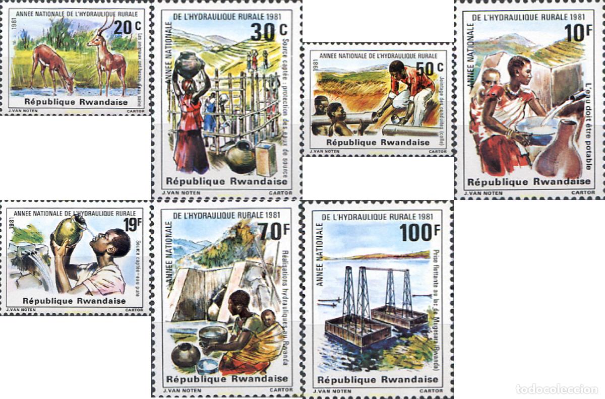 Sellos: 56558 MNH RUANDA 1981 A&Ntilde;O INTERNACIONAL DE LA HIDRAULICA RURAL