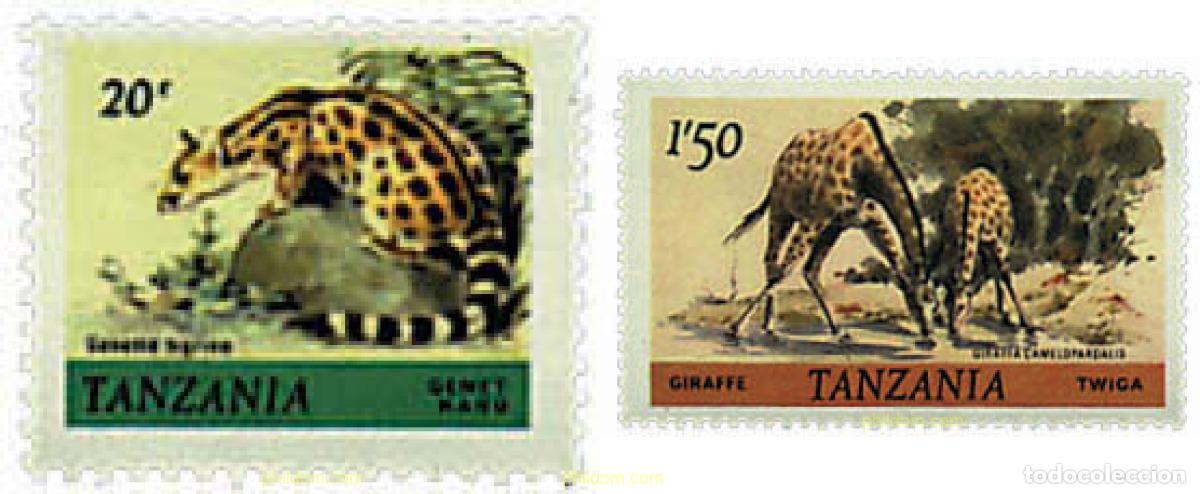 Sellos: 354346 MNH TANZANIA 1980 MAMIFEROS
