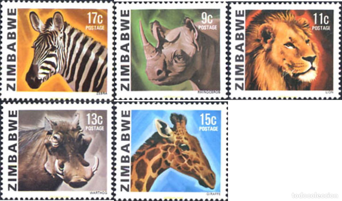 Sellos: 231827 MNH ZIMBABUE 1980 SERIE BASICA