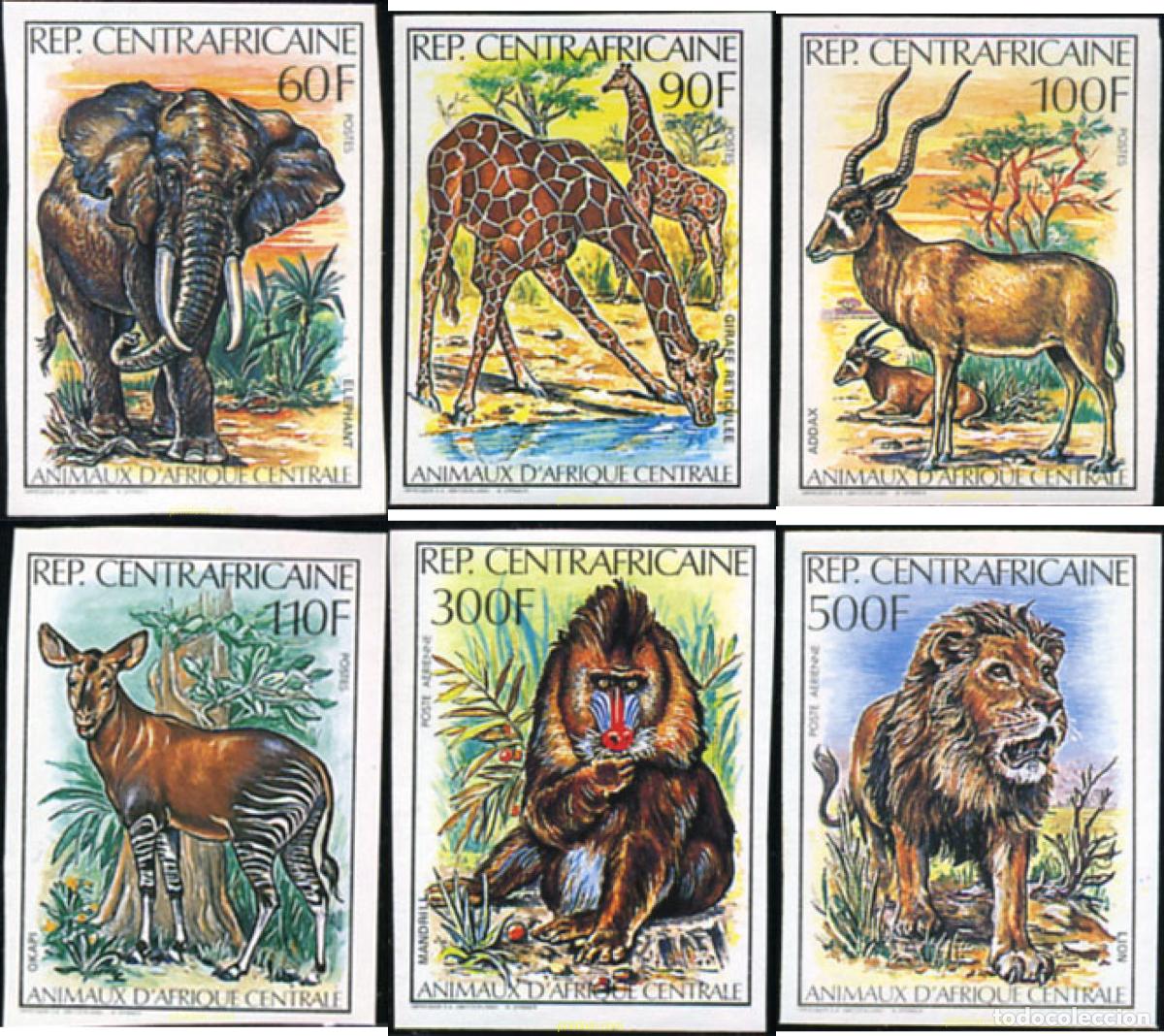 Sellos: 139757 MNH CENTROAFRICANA 1982 FAUNA DE CENTROAFRICA