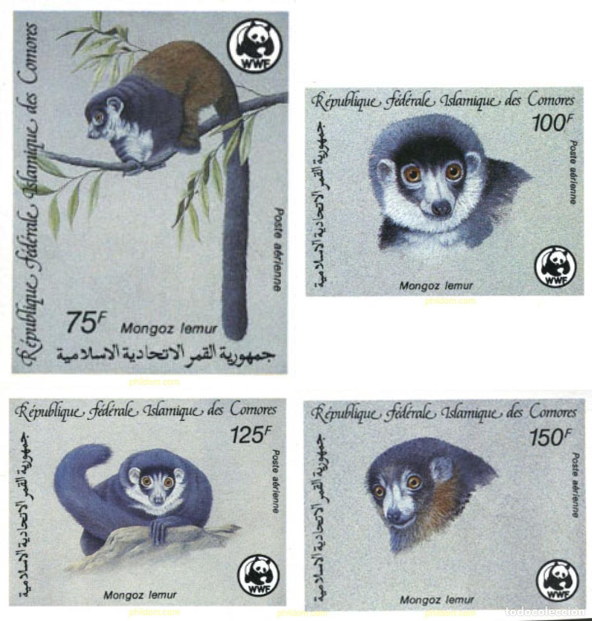 Sellos: 14966 MNH COMORES 1987 LEMUR MANGOSTA