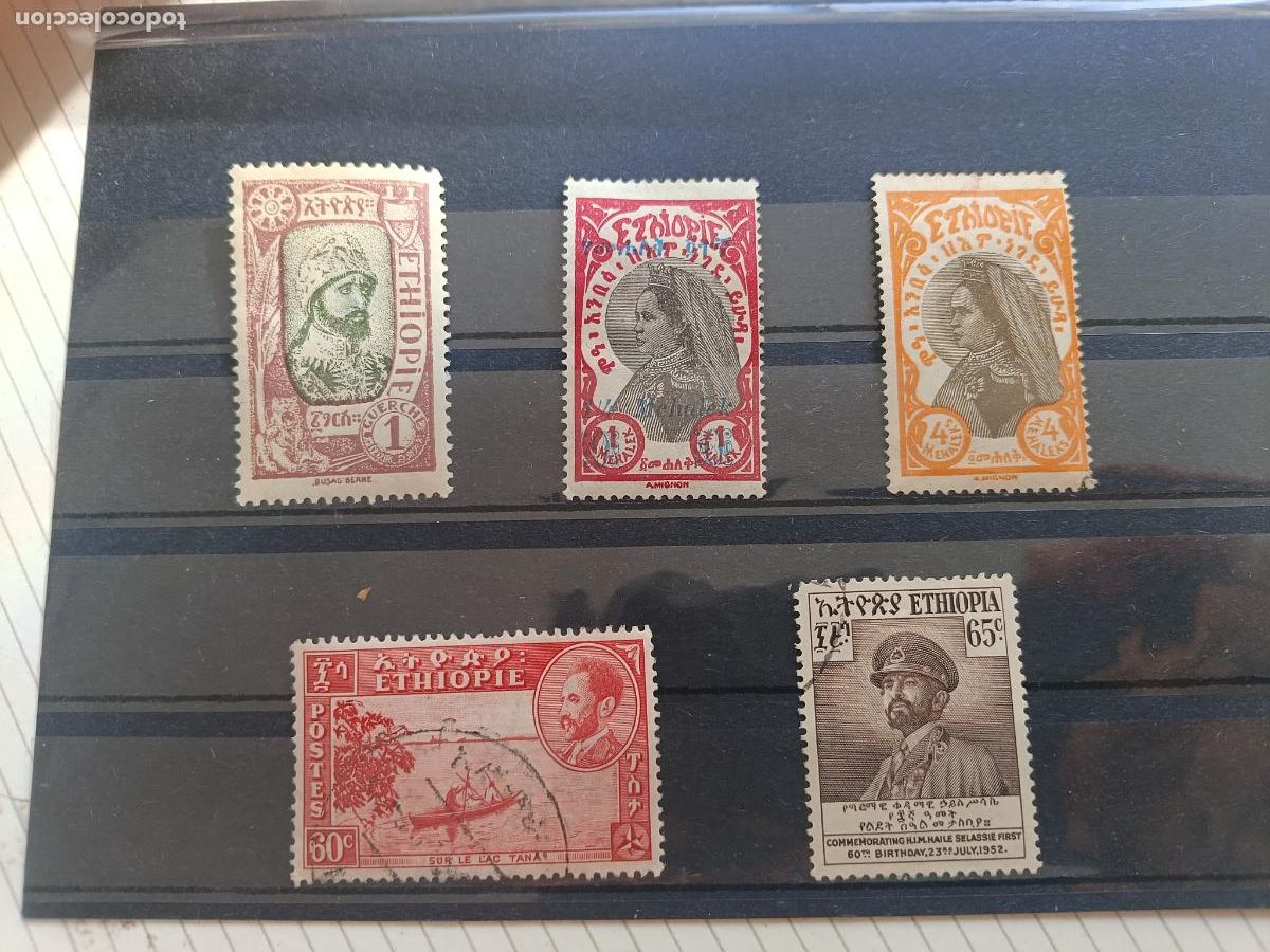 Briefmarken: Etiop&iacute;a. Etiophie, Ethiopia. Lote de sellos antiguos
