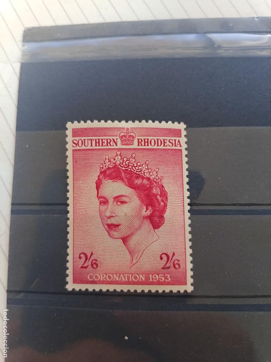 Sellos: SOUTHERN RHODESIA/1953/EMISION CORONACION DE LA REINA ELIZABETH II
