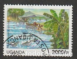 Sellos: UGANDA AFRICA, SELLO USADO