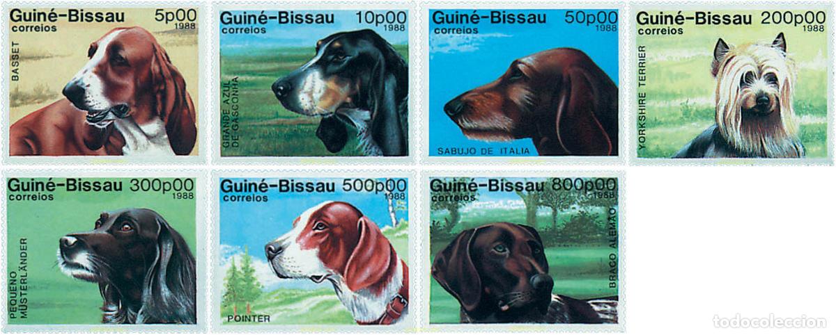 Sellos: 49759 MNH GUINEA BISSAU 1988 PERROS DE RAZA