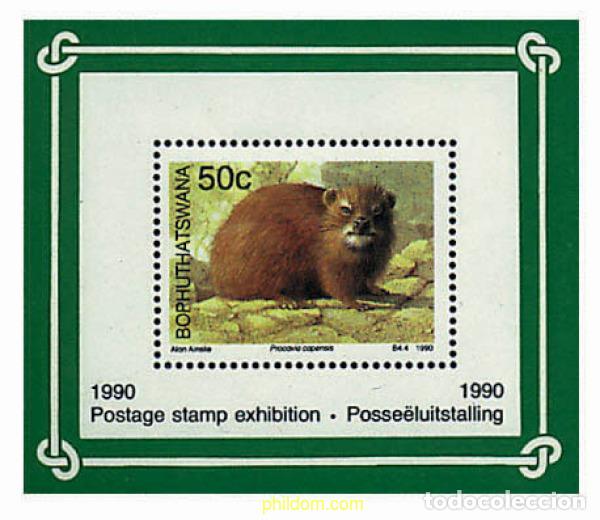 Sellos: 39470 MNH BOPHUTHATSWANA 1990 PEQUE&Ntilde;OS MAMIFEROS