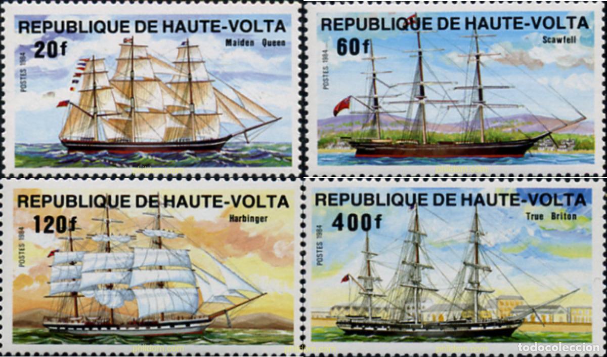 Sellos: 75194 MNH ALTO VOLTA 1984 BARCOS