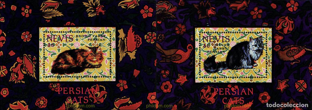 Sellos: 37930 MNH NEVIS 1994 GATOS PERSAS