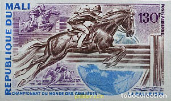 Sellos: 104857 MNH MALI 1974 CAMPEONATO MUNDIAL DE HIPICA